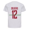Maillot de Supporter Danemark Kasper Dolberg 12 Extérieur Coupe du Monde 2022 Pour Homme